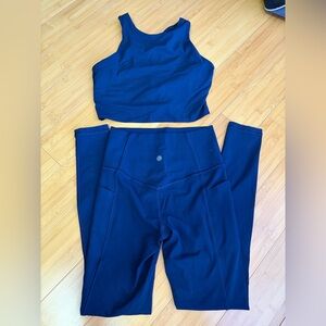 Athleta Conscious Crop and Salutation Stash Legging Bundle Set